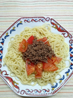 肉味噌とトマトの冷麺-レシピのメイン写真