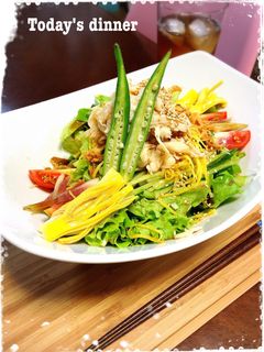 素麺レシピ2018 夏 冷し中華サラダ風-レシピのメイン写真