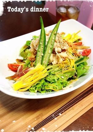 素麺レシピ2018 夏 冷し中華サラダ風-レシピのメイン写真