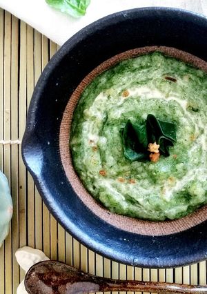 滋養たっぷりポパイ粥、はと麦&玄米入り-レシピのメイン写真