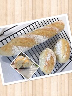 ソフトフランスパン 加水率85パ-レシピのメイン写真