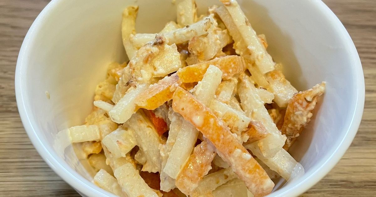 子どももパクパク食べる！大根と柿のサラダ by tm＊kitchen