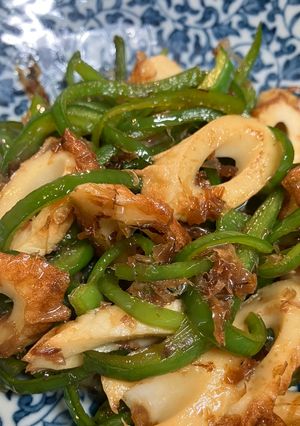 だけ野菜・ピーマンとちくわのキンピラ-レシピのメイン写真