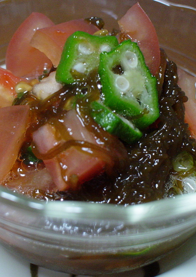 もずくとトマトの酢の物-レシピのメイン写真