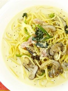 椎茸と舞茸のクリームパスタ-レシピのメイン写真