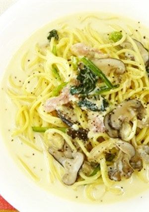 椎茸と舞茸のクリームパスタ-レシピのメイン写真