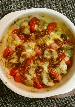 焼売とトマトチーズ焼き-レシピのメイン写真