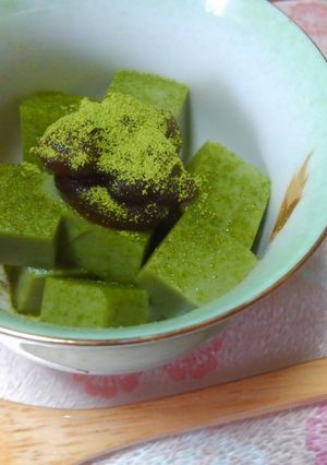 抹茶豆乳かんてん-レシピのメイン写真