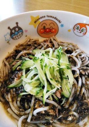 口内炎や喉荒れに！海苔サバそうめん-レシピのメイン写真