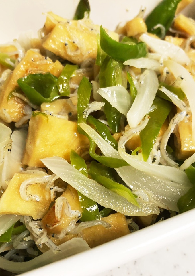 高野豆腐と万願寺の炒めたの-レシピのメイン写真