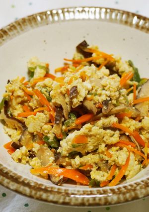 簡単！たっぷりできる炒り豆腐♪-レシピのメイン写真