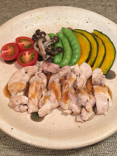 鶏もも肉と野菜のレンジ蒸し-レシピのメイン写真