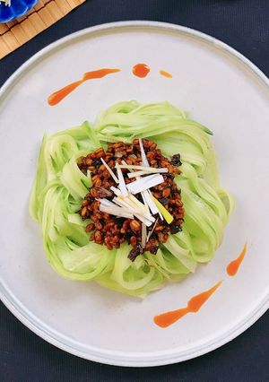 きゅうり麺でヘルシー！ジャージャー麺-レシピのメイン写真