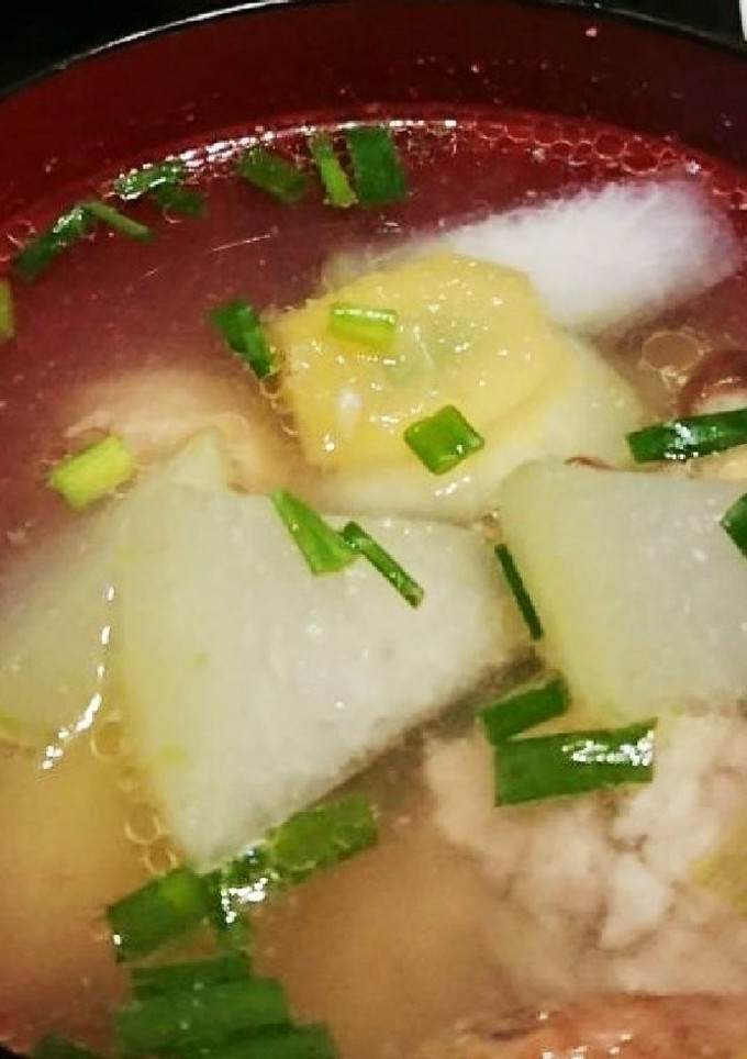 旨味たっぷり 冬瓜と鶏つくねのスープ-レシピのメイン写真