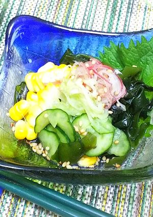 玉蜀黍の薬膳酢の物-レシピのメイン写真