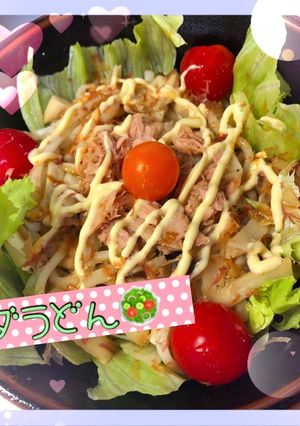 ＊*〜涼やか簡単5分サラダうどん〜*＊-レシピのメイン写真