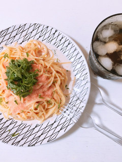 混ぜるだけ、たらこパスタ-レシピのメイン写真