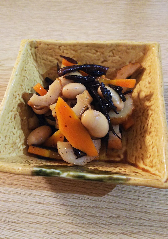 めんつゆで簡単☆大豆とひじきの煮物-レシピのメイン写真