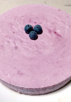 ブルーベリーレアチーズケーキ♪-レシピのメイン写真