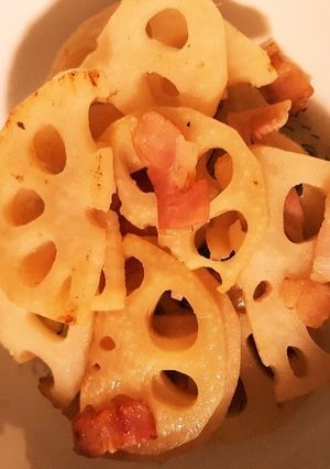 幼児食★簡単一品♪蓮根とベーコン炒め-レシピのメイン写真