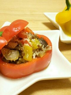 パプリカと合挽き肉のカレー炒め-レシピのメイン写真