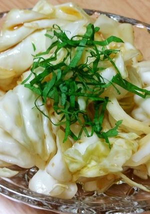 キャベツ青じそ☆芯が旨い☆材料2つ☆-レシピのメイン写真