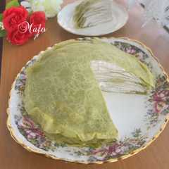 A picture of 抹茶のミルクレープ.
