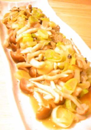 しめじとねぎのオイスターソース炒め-レシピのメイン写真