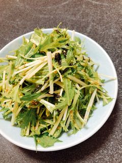 簡単♡水菜ゴマ和えサラダ-レシピのメイン写真