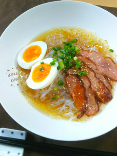 満腹ヘルシー★白滝麺の冷やし醤油ラーメン-レシピのメイン写真