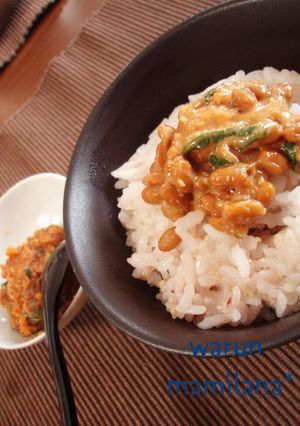納豆の美味しい食べ方✿ネギ味噌で✿-レシピのメイン写真