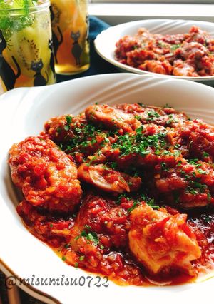簡単！鶏肉のトマト煮カチャトーラ(動画有-レシピのメイン写真