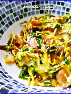 洋風!豆苗チーズ卵焼き-レシピのメイン写真