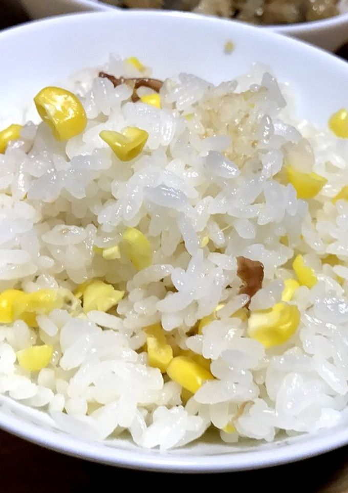 丸ごととうもろこし＋梅干しだけ☆炊込ご飯-レシピのメイン写真