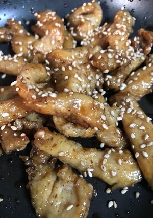 鶏むね肉のスティックから揚げ甘辛タレ和え-レシピのメイン写真