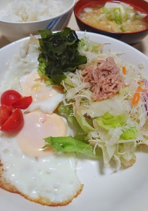 おいしい味噌汁朝食定食-レシピのメイン写真