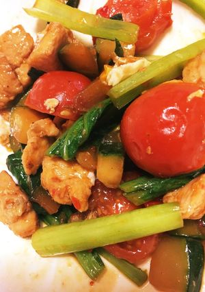 鶏胸肉のピリ辛炒め-レシピのメイン写真