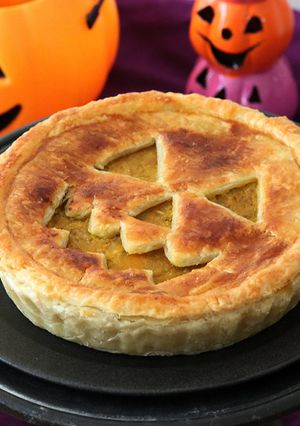 ハロウインに パンプキンミートパイ-レシピのメイン写真