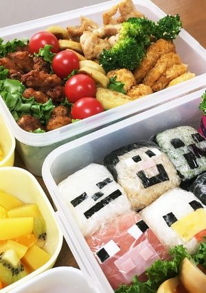 マインクラフト 簡単キャラ弁！運動会用♬-レシピのメイン写真