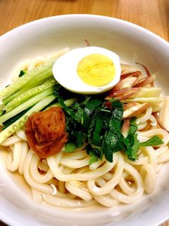 簡単 火を使わない さっぱり梅うどん-レシピのメイン写真