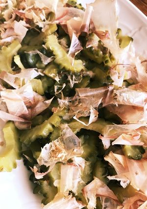 夏を乗り切るゴーヤのサッと酢醤油で-レシピのメイン写真