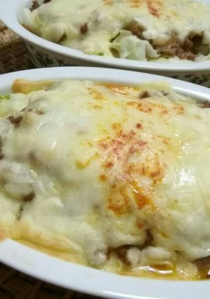 キャベツと挽き肉でラザニア-レシピのメイン写真