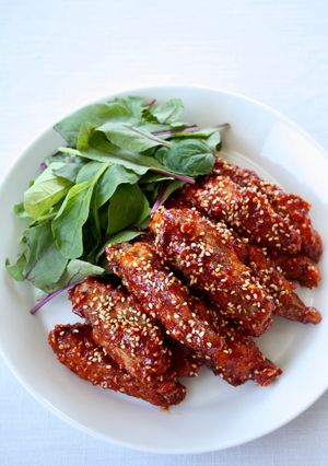 辛うま！おつまみ【手羽揚げ（ヤンニョム味-レシピのメイン写真