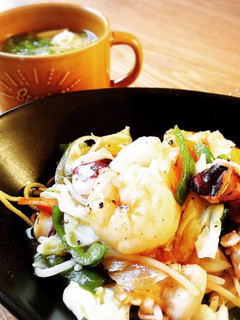 簡単☆太麺あんかけ焼きそば♪♪-レシピのメイン写真
