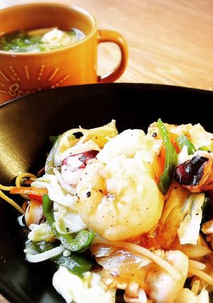 簡単☆太麺あんかけ焼きそば♪♪-レシピのメイン写真