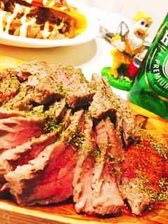 レンジだけ!簡単おもてなしローストビーフ-レシピのメイン写真