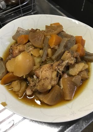 手羽元で作る肉じゃが☆題して『鳥じゃが』-レシピのメイン写真