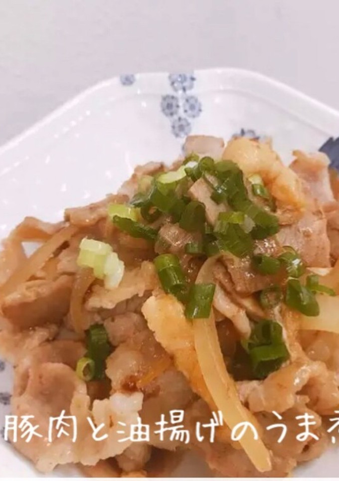 豚肉と油揚げのうま煮-レシピのメイン写真