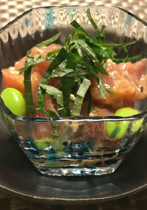 【腸活】鮪の玉ねぎ味噌ユッケ-レシピのメイン写真