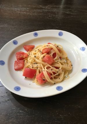 真っ赤なトマトでクリームパスタ♬♪-レシピのメイン写真